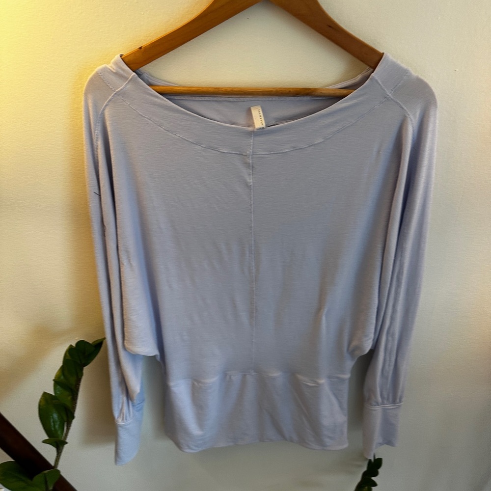 Free People Movement Women's Light Lilac Top
